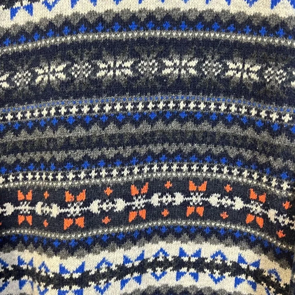 American Eagle Outfitters Men's Sweater Fair Isle Pattern Crew Neck Pullover XL